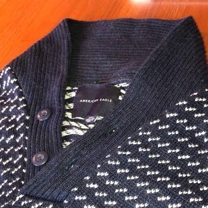 Knit collared sweater